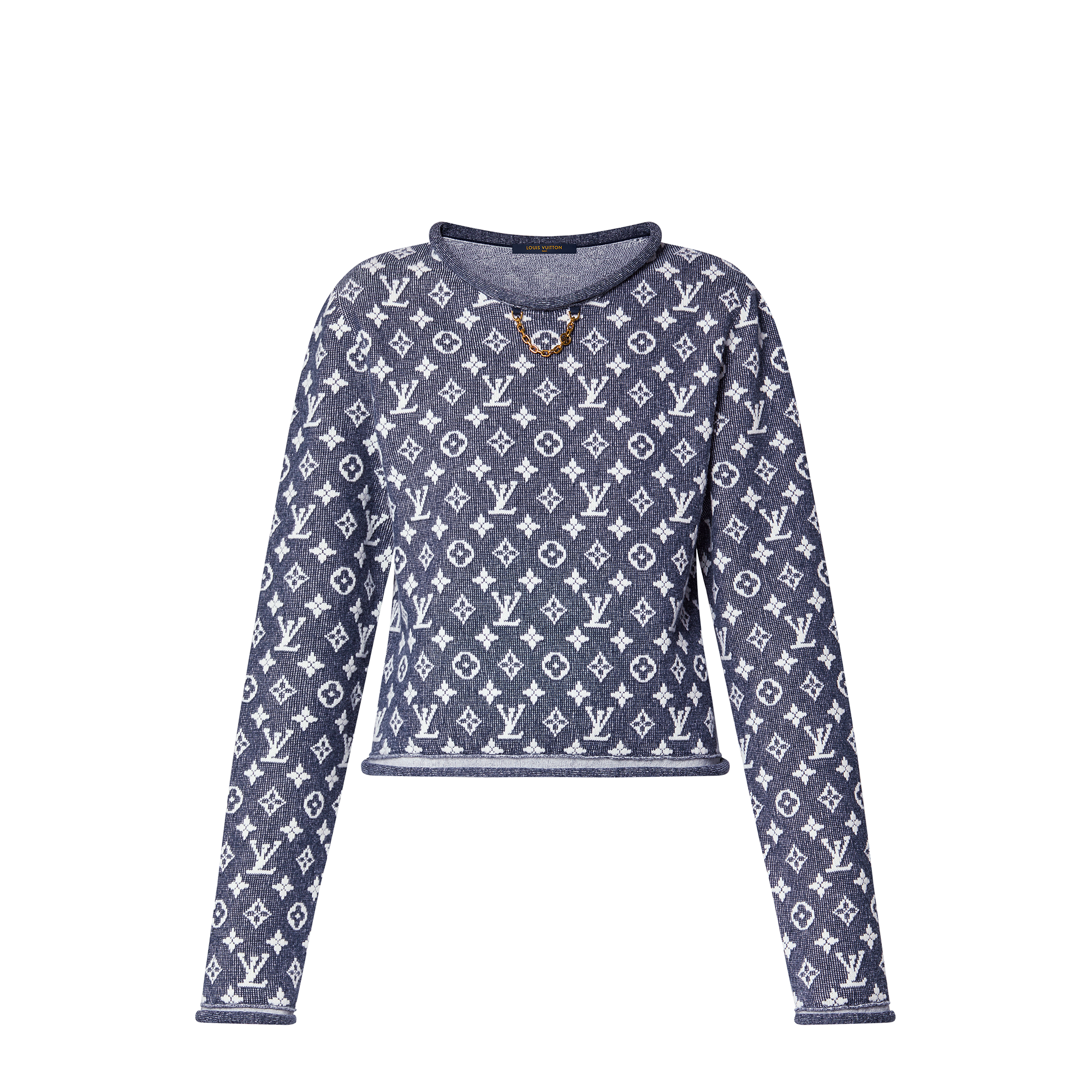 Louis vuitton best sale monogram sweater blue